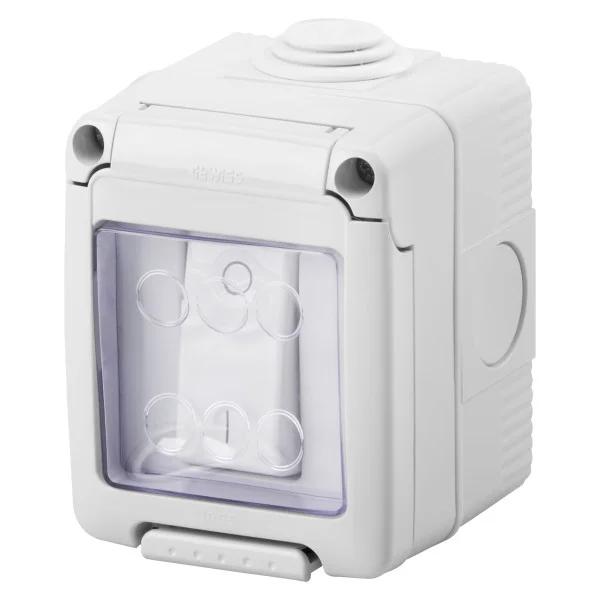 Вимикач в зборі 27 COMBI SYSTEM 2Р 16AX IP55 сірий GEWISS