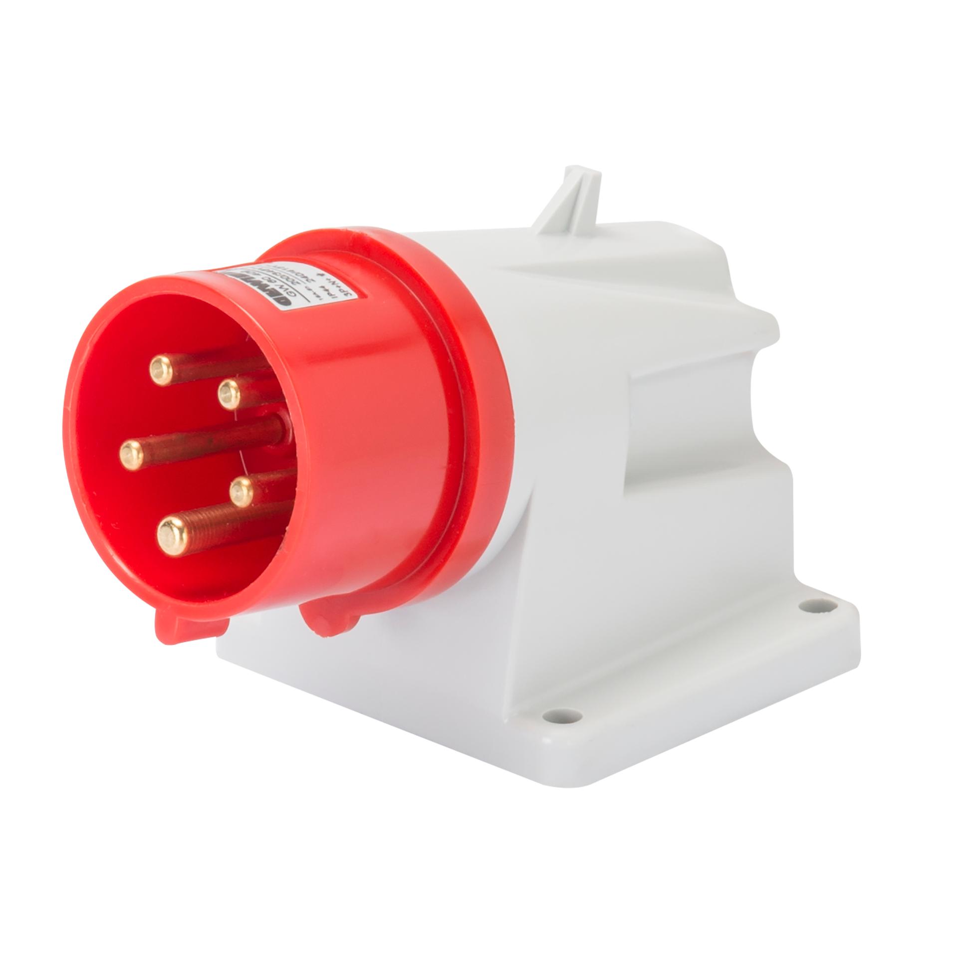Вилка стаціонарна 90° IEC 309 HP IP44 3P+N+E 16A 400V 6H GEWISS