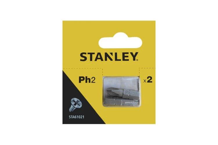 Насадка викруткова STANLEY хрестова PH2 х 25 мм 2 шт