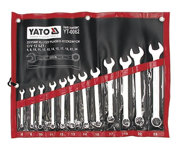 Набор ключей комбинированных YATO М8-24 мм 12 шт.