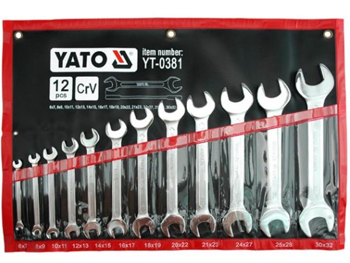Набір ключів ріжкових YATO М6-32 мм 12 шт