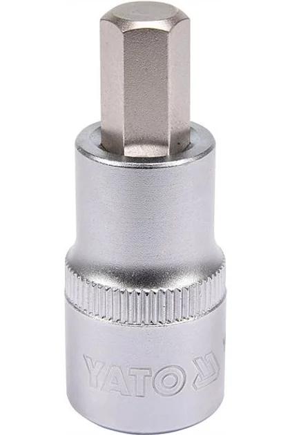Головка торцева з насадкою викрутковою HEX YATO 1/2" H12 x 55 мм