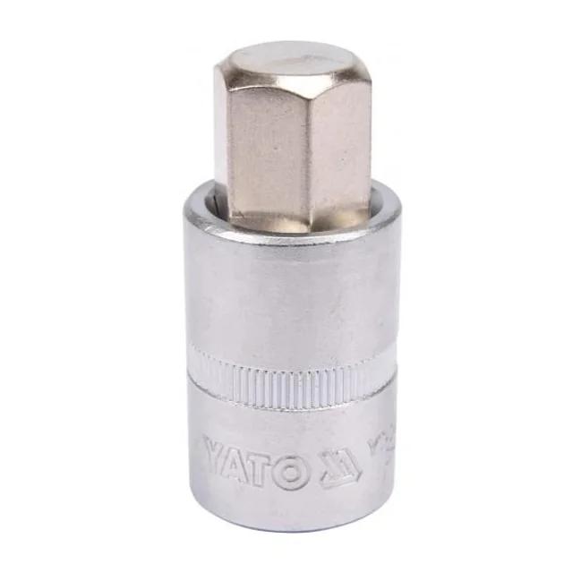 Головка торцева з насадкою викрутковою HEX YATO 1/2" H14 x 55 мм
