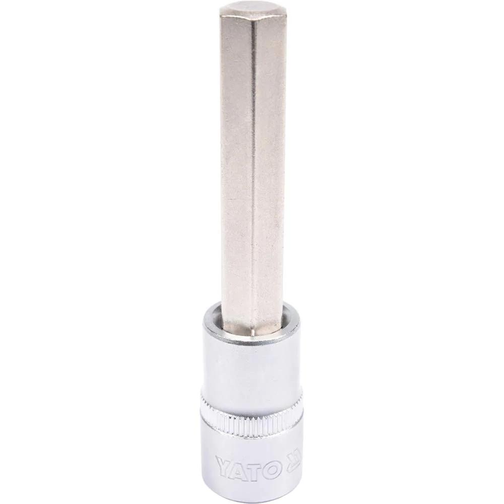 Головка торцева з насадкою викрутковою HEX YATO 1/2" H12 x 100 мм