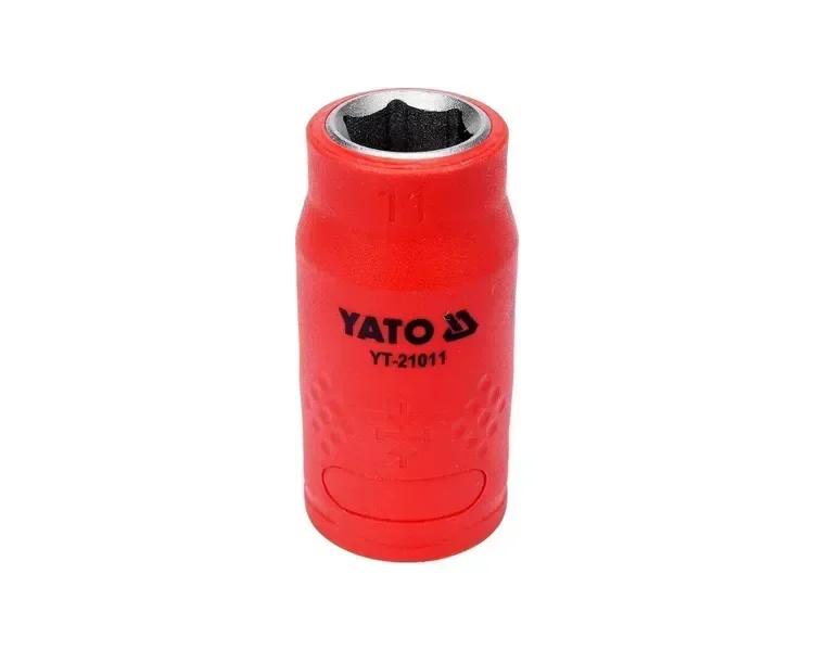 Головка торцевая шестигранная диэлектрическая YATO 3/8 М11 х 45/28 мм VDE до 1000 В