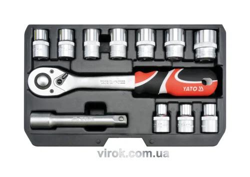 Набор головок торцевых YATO 1/2 М10-24 мм 12 шт