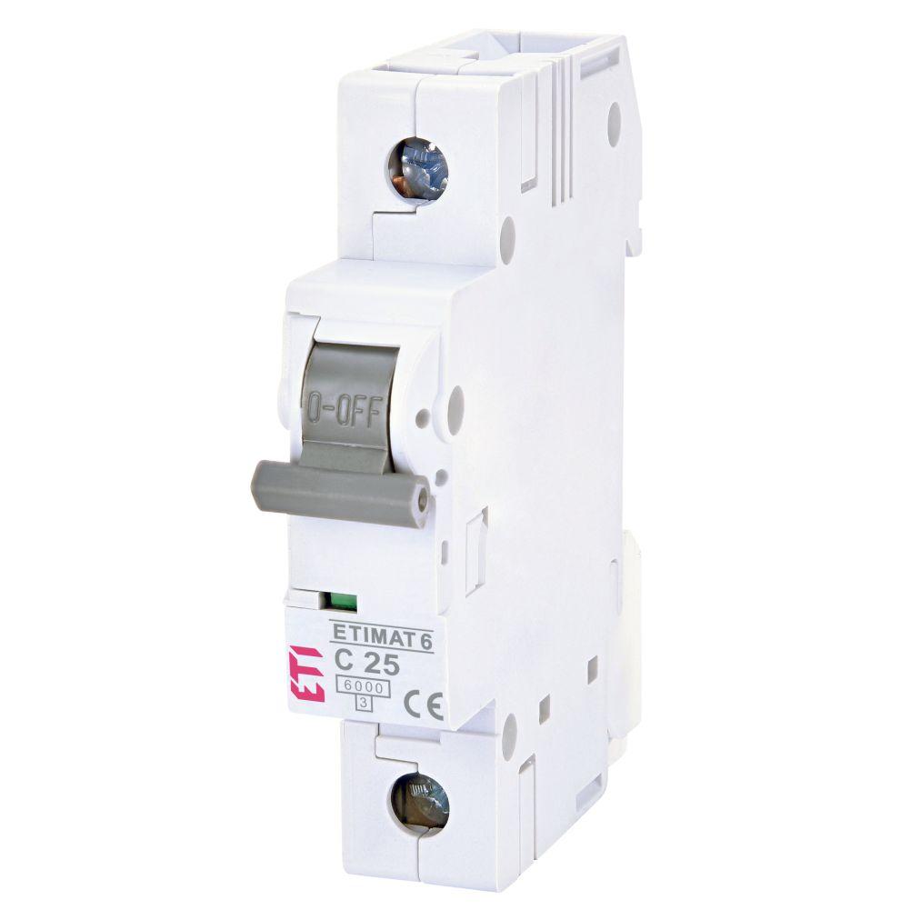 Автом. вимикач ETIMAT 6 1p C 25А (6kA)