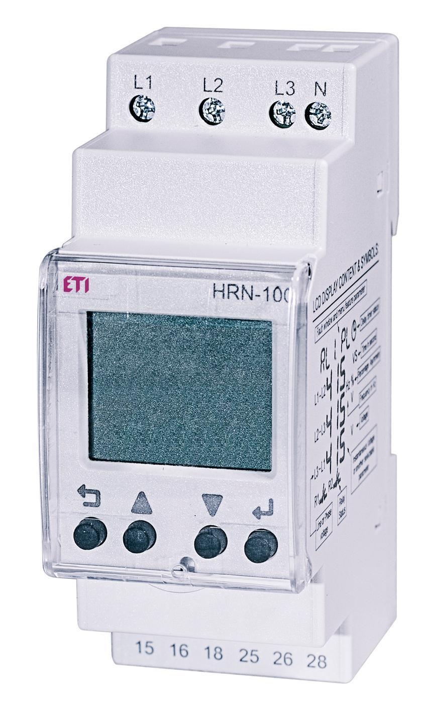 Багатофункціональне реле контролю напруги HRN-100 (3F, 2x5A_AC1)
