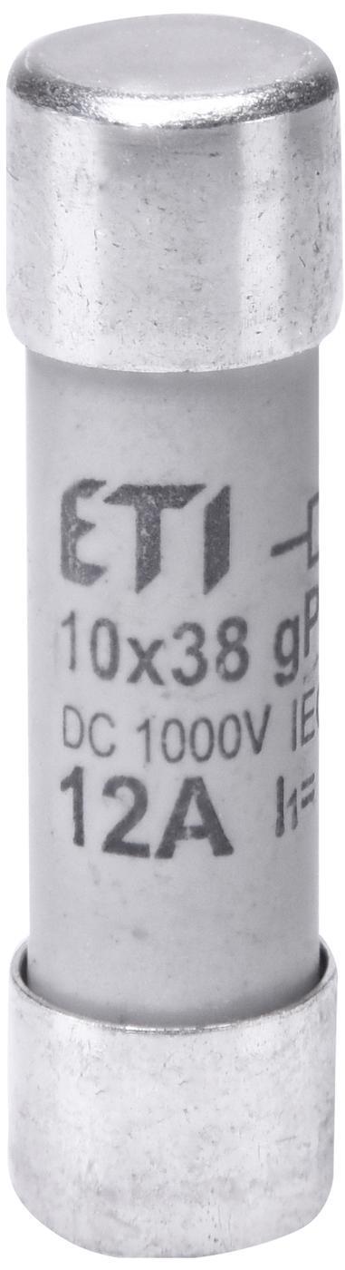 Предохранитель CH 10x38 gPV 12A 1000V DC (10кА)