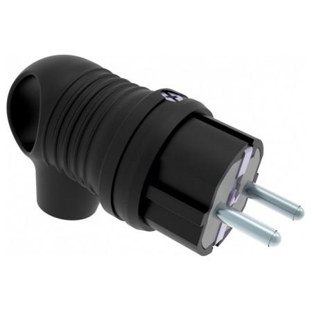 BK1-1402-2022 1*16 А Вилка кутова (каучук) IP44