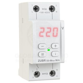 Реле напряжения ZUBR D2-50 красное