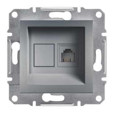 EPH4100162 розетка 1-я TF 4конт сталь Schneider ASFORA