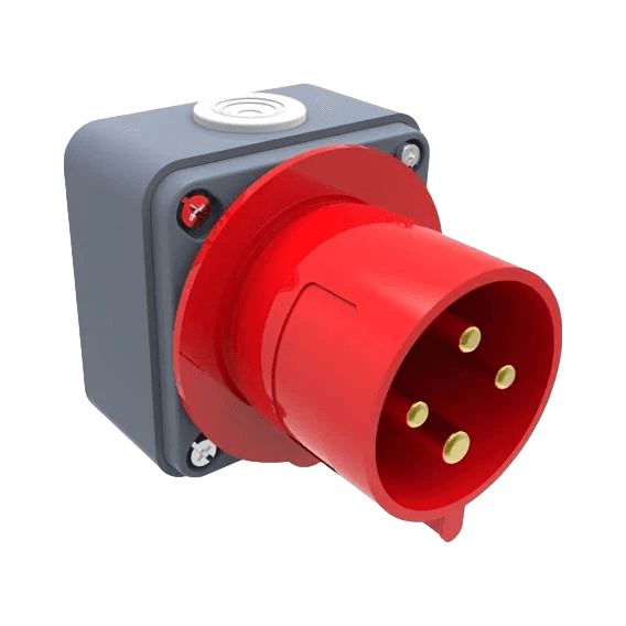 Вилка настінна (поліамід) IP44 BC1-3504-2210 380V 4*32A