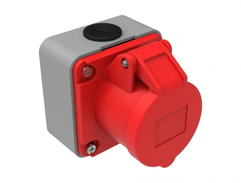 Розетка настінна 380V 3P+E+N 16A поліамід IP44 Bemis BC1-1505-2510