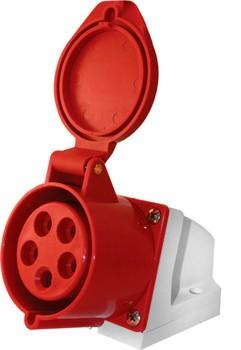 Силовая розетка стационарная e.socket.pro.5.32, 5п., 380В, 32А (125)