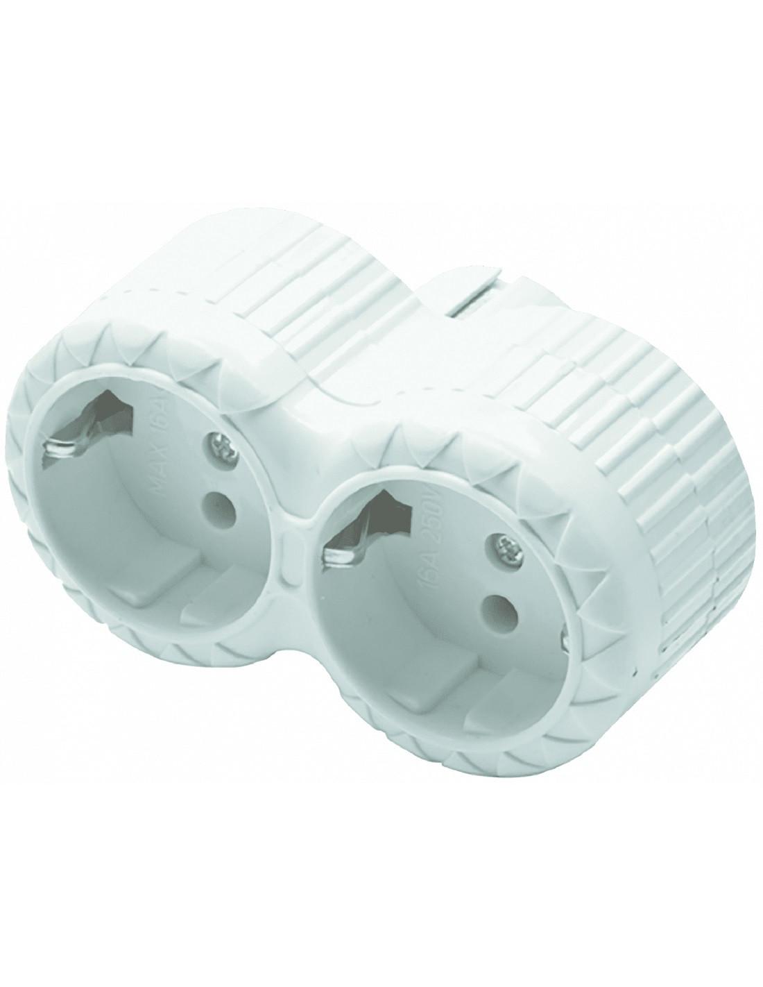 Двойная розетка 16A IP44 Papatya FAR F45